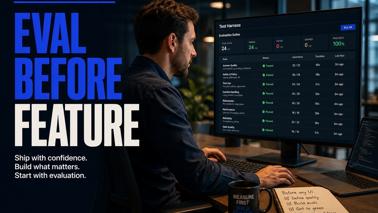 Build Your Eval Suite Before You Build Your Feature