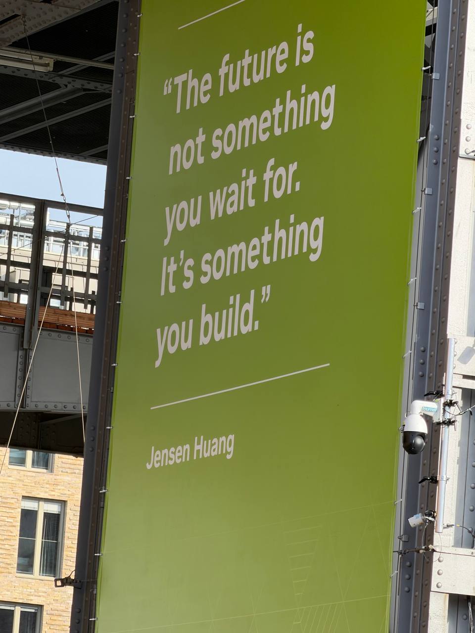 The future is not something you wait for. It's something you build. — Jensen Huang
