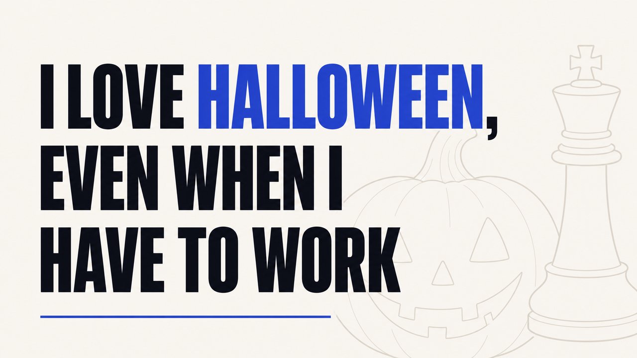 I Love Halloween, Even When I Have to Work