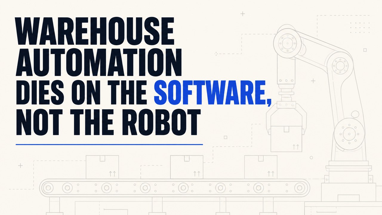Warehouse Automation Dies on the Software, Not the Robot
