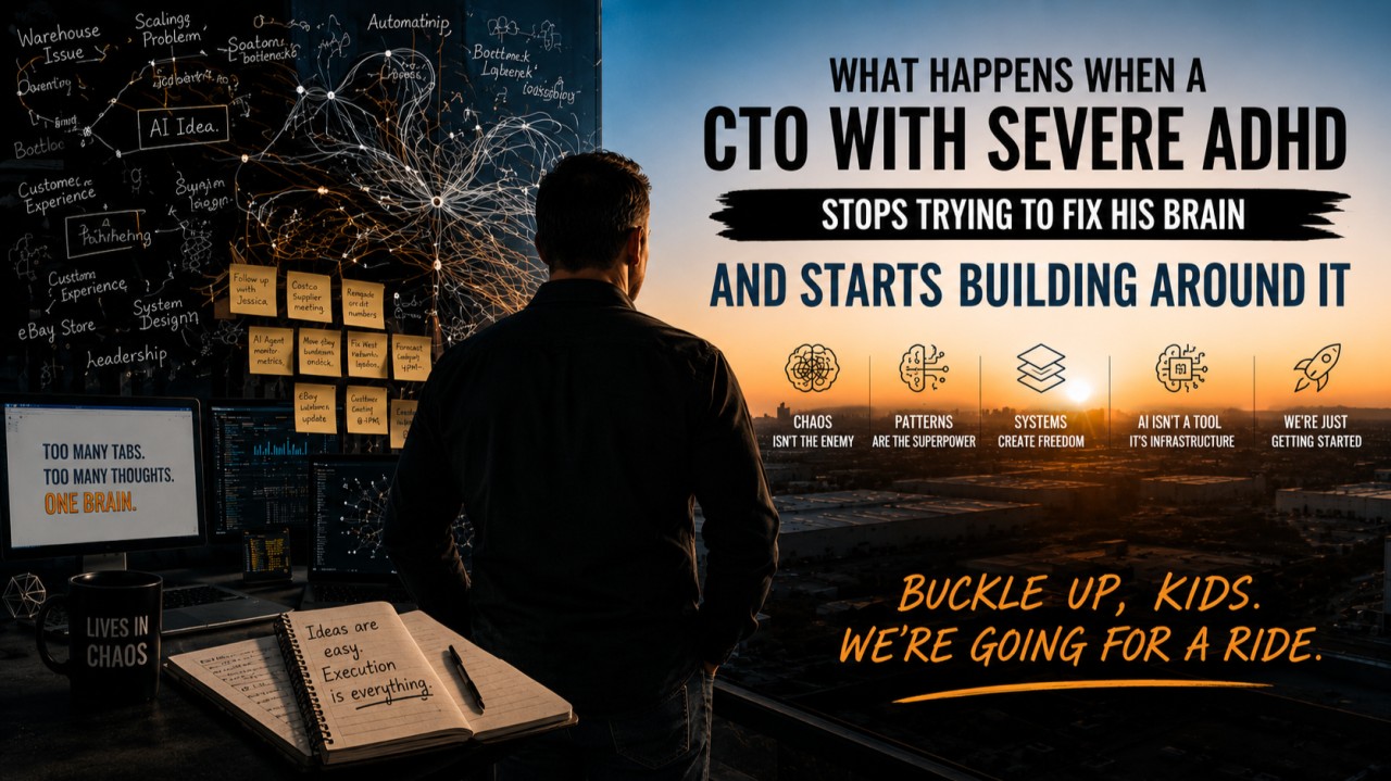 What Happens When a CTO With Severe ADHD Stops Trying to Fix His Brain and Starts Building Around It