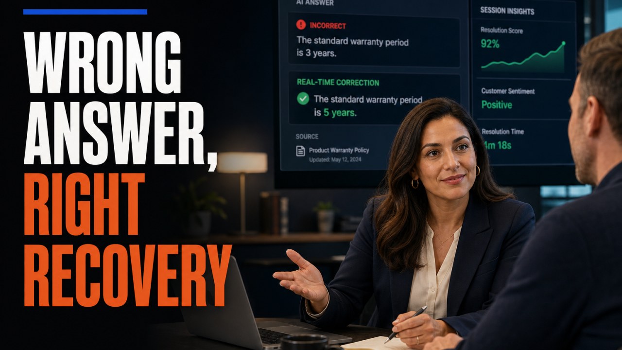 What to Do When the AI Gives a Wrong Answer in Front of a Customer
